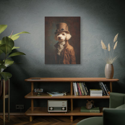 Steampunk Poodle Canvas Art