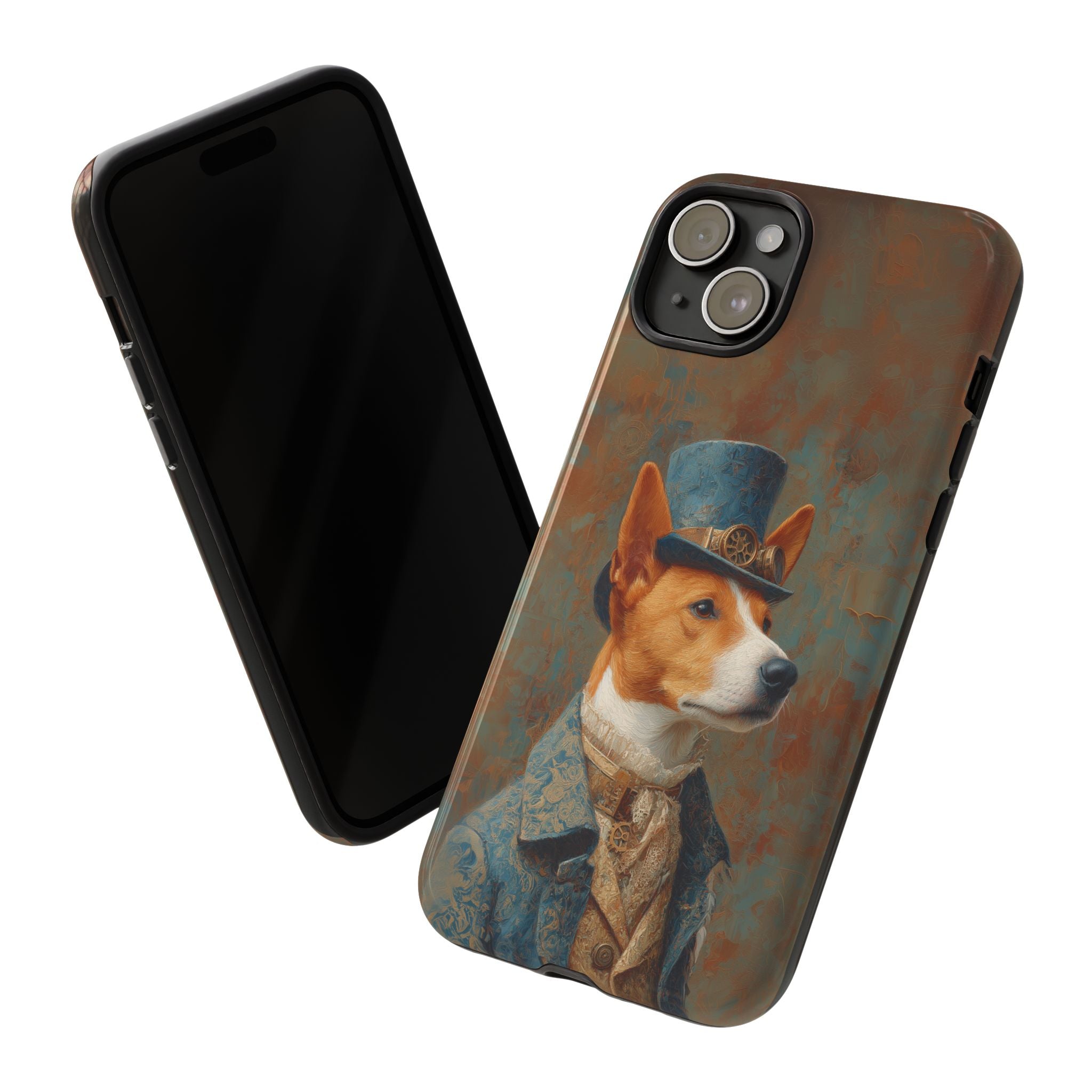 Steampunk Basenji Phone Case