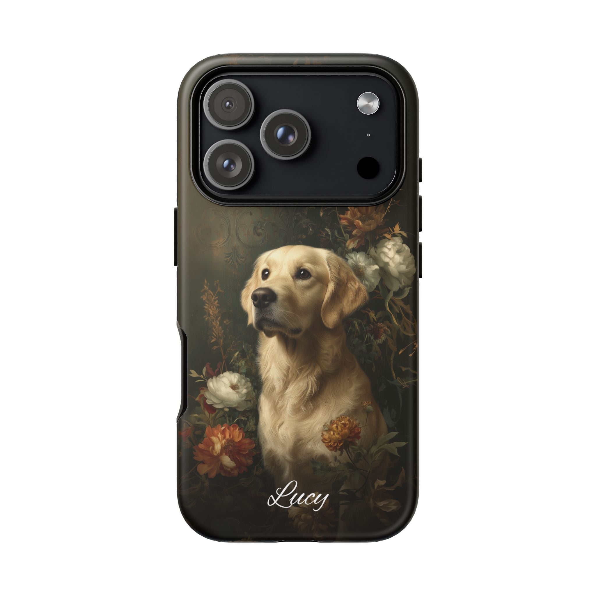 Botanical Golden Retriever Phone Case