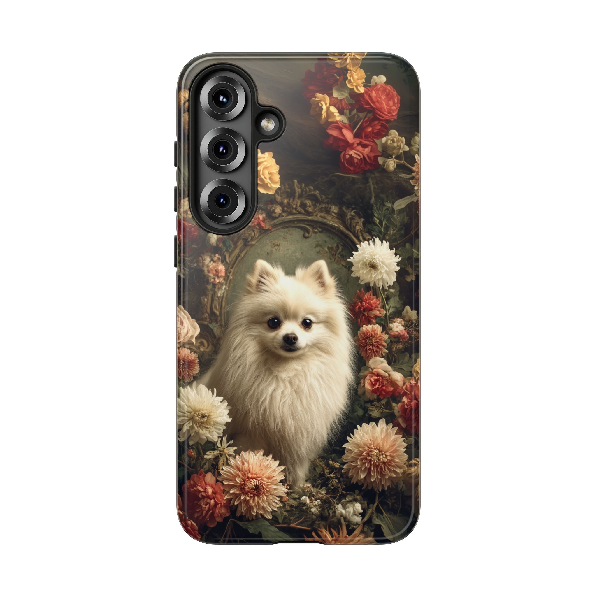 Botanical Pomeranian Phone Case