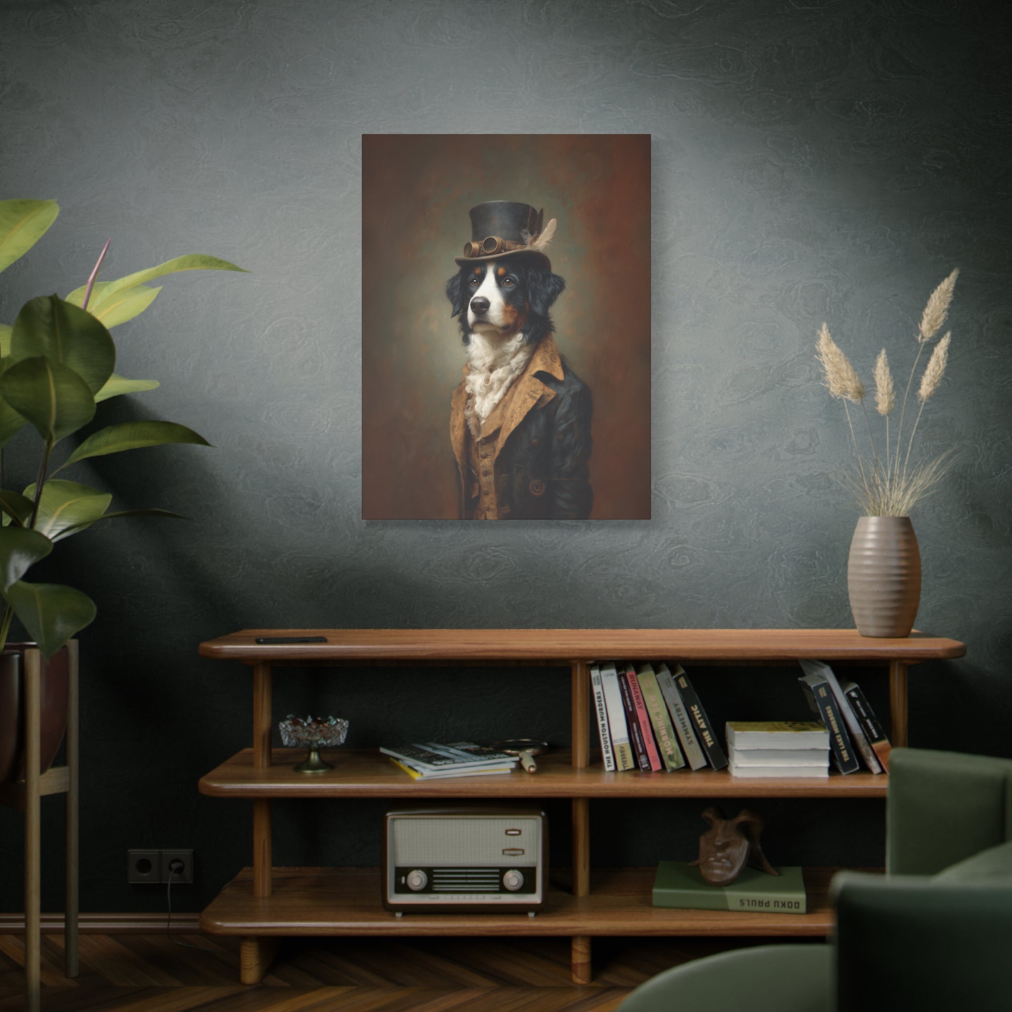 Steampunk Bernese Canvas Art