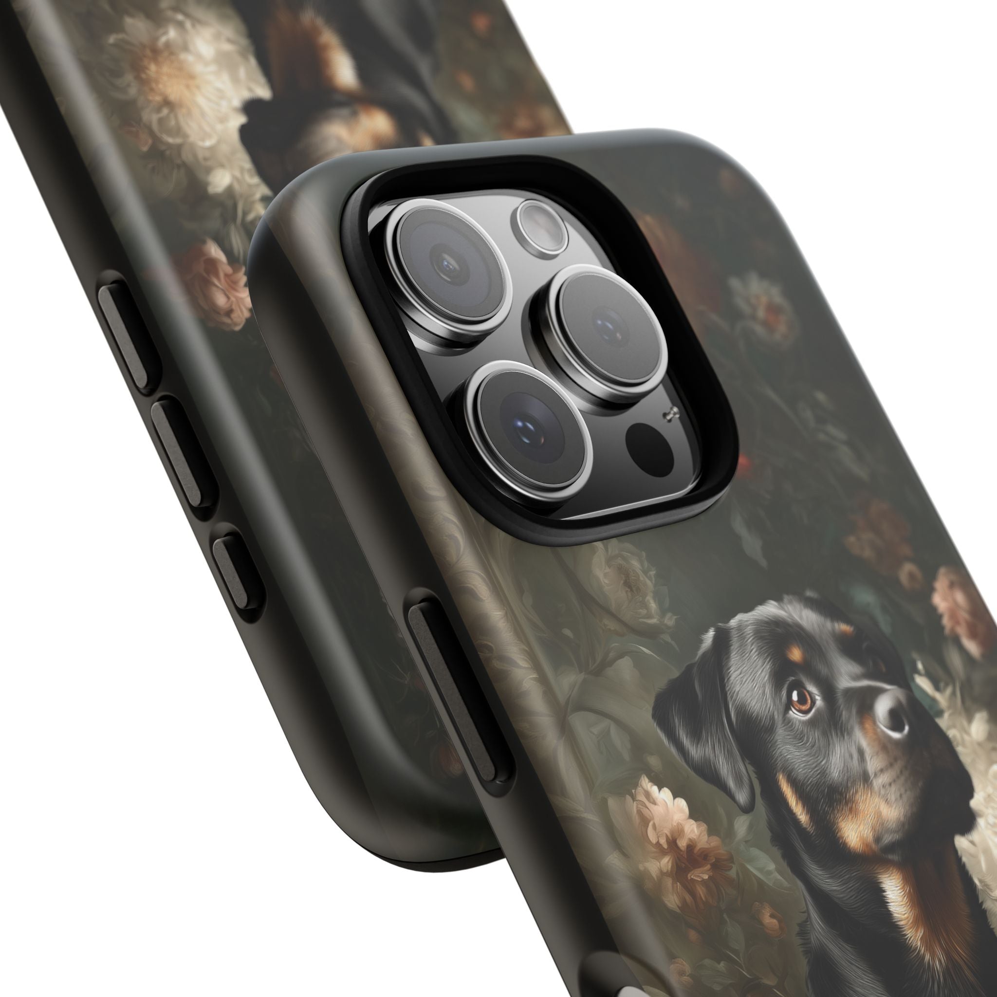 Botanical Rottweiler Phone Case
