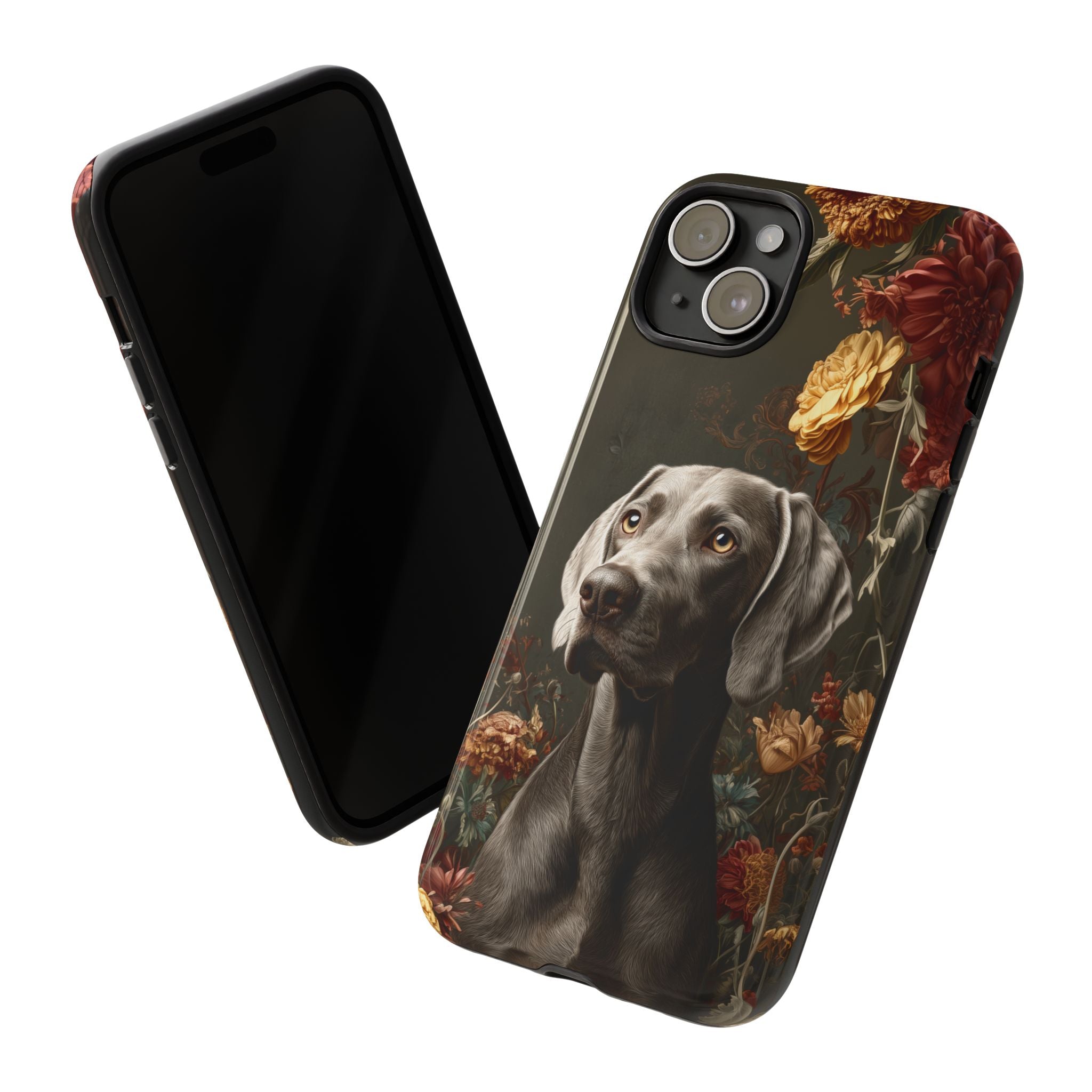 Botanical Weimaraner Phone Case