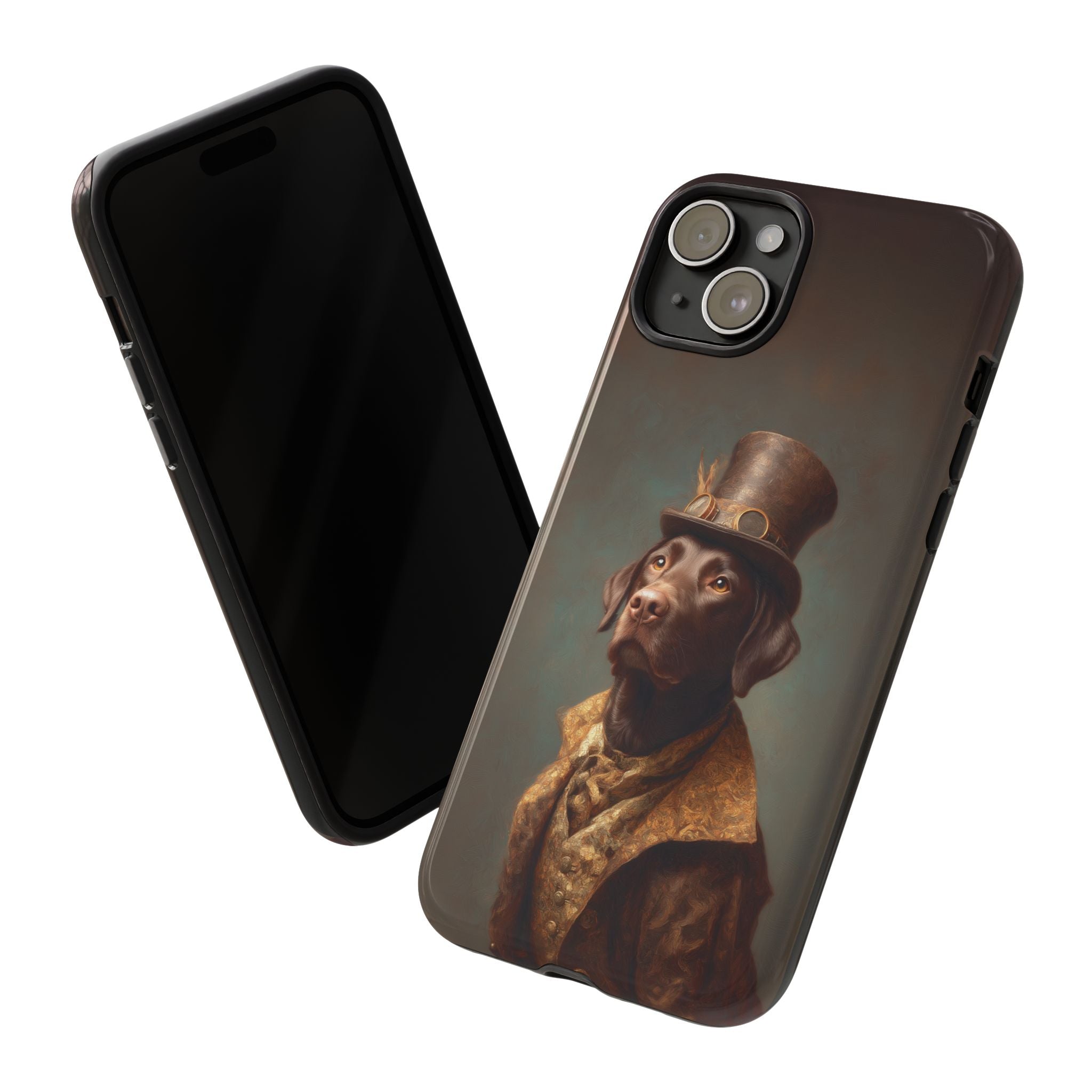 Steampunk Labrador Retriever (Brown) Phone Case