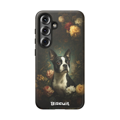 Botanical Boston Terrier Phone Case