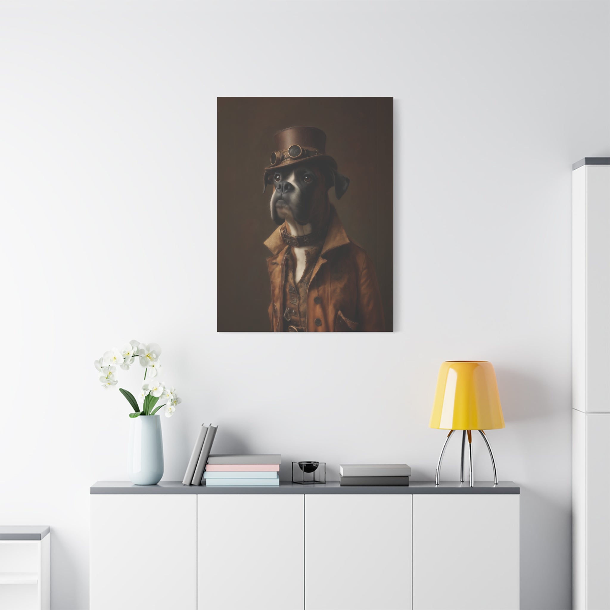 Steampunk Boxer Canvas Art