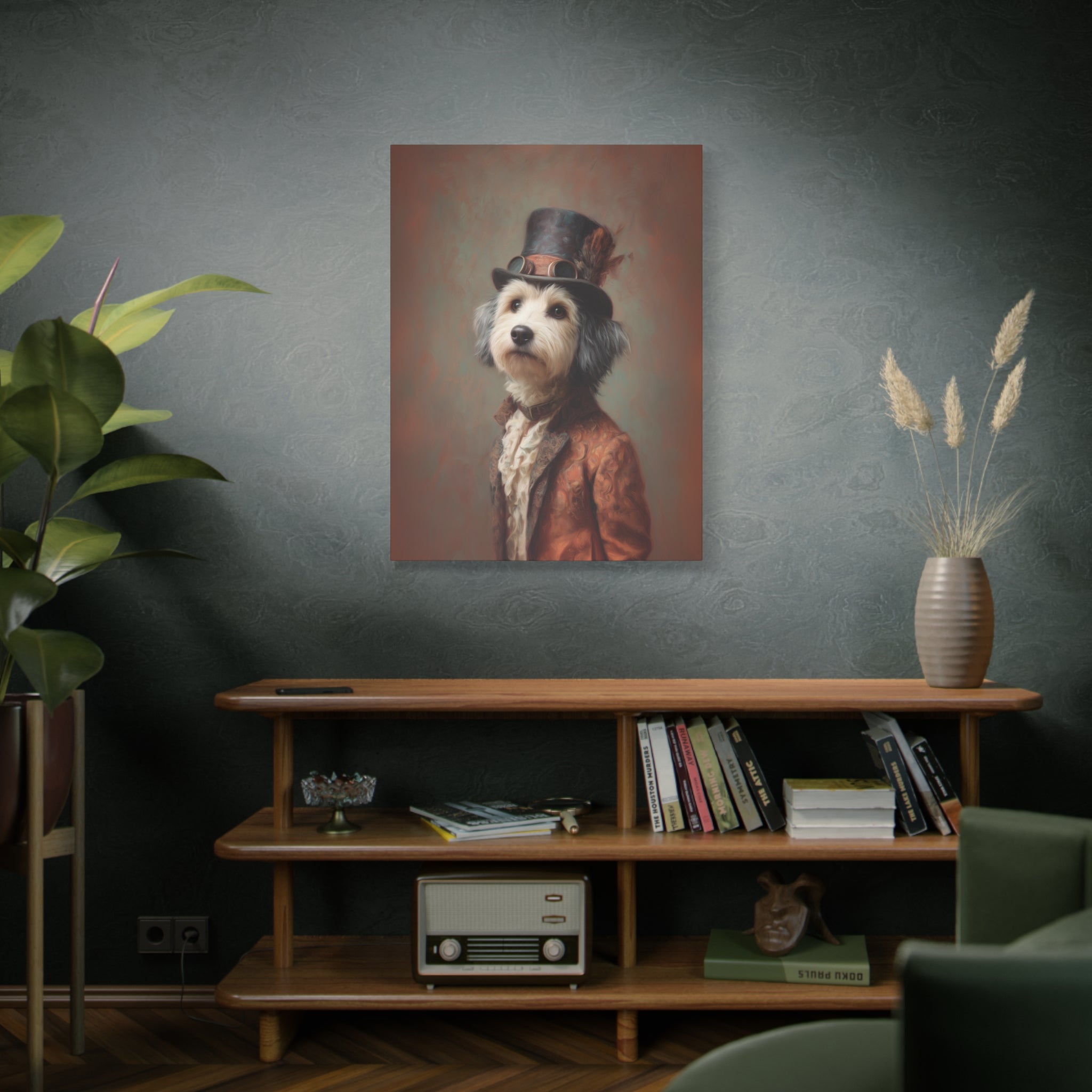 Steampunk Havanese Canvas Art