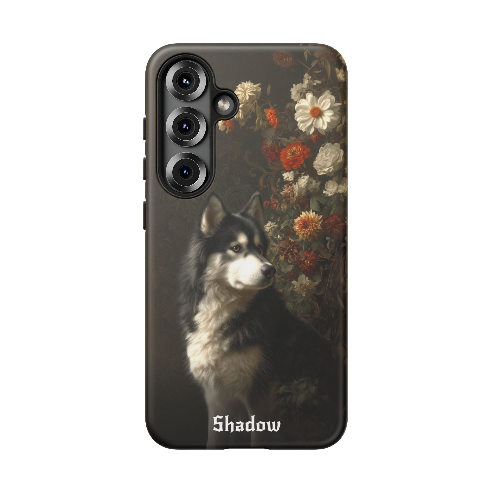 Botanical Alaskan Malamute Phone Case