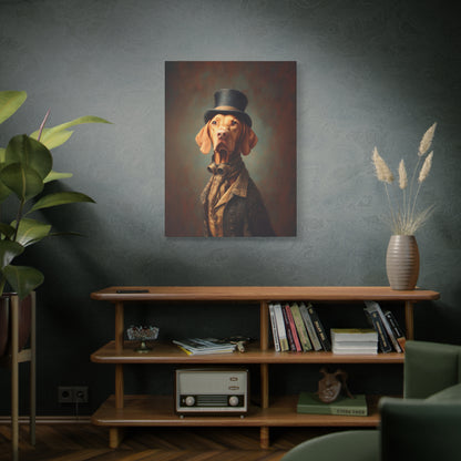 Steampunk Vizsla Canvas Art