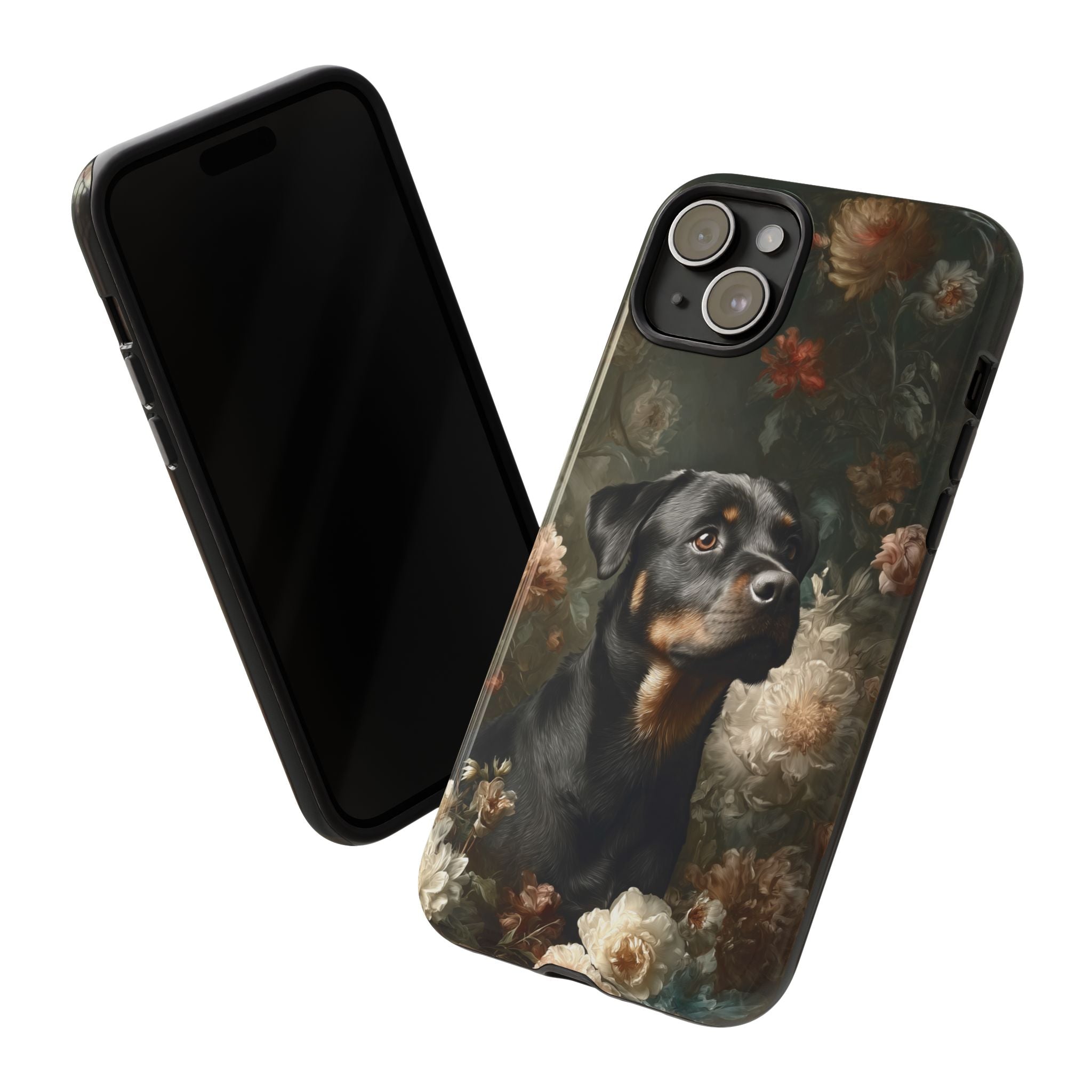Botanical Rottweiler Phone Case