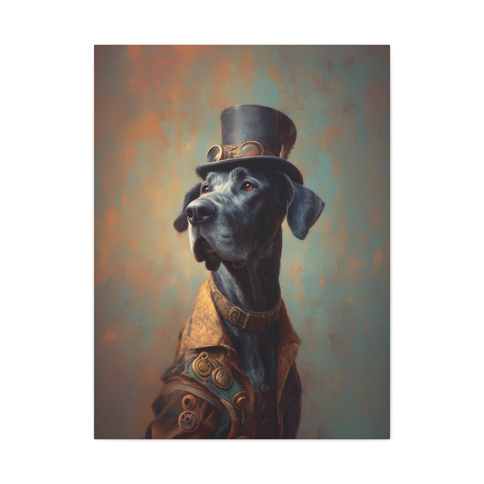 Steampunk Great Dane Canvas Art