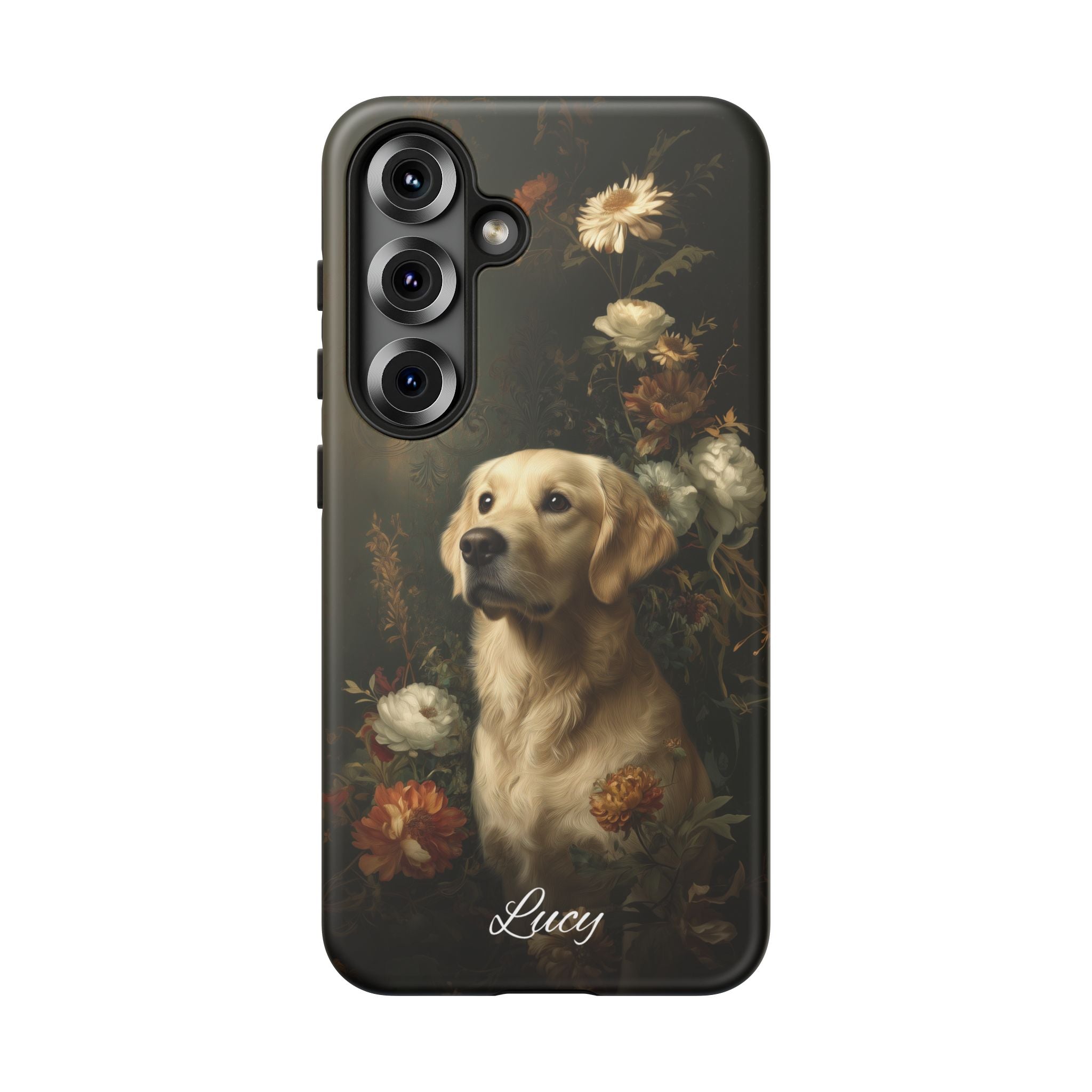 Botanical Golden Retriever Phone Case