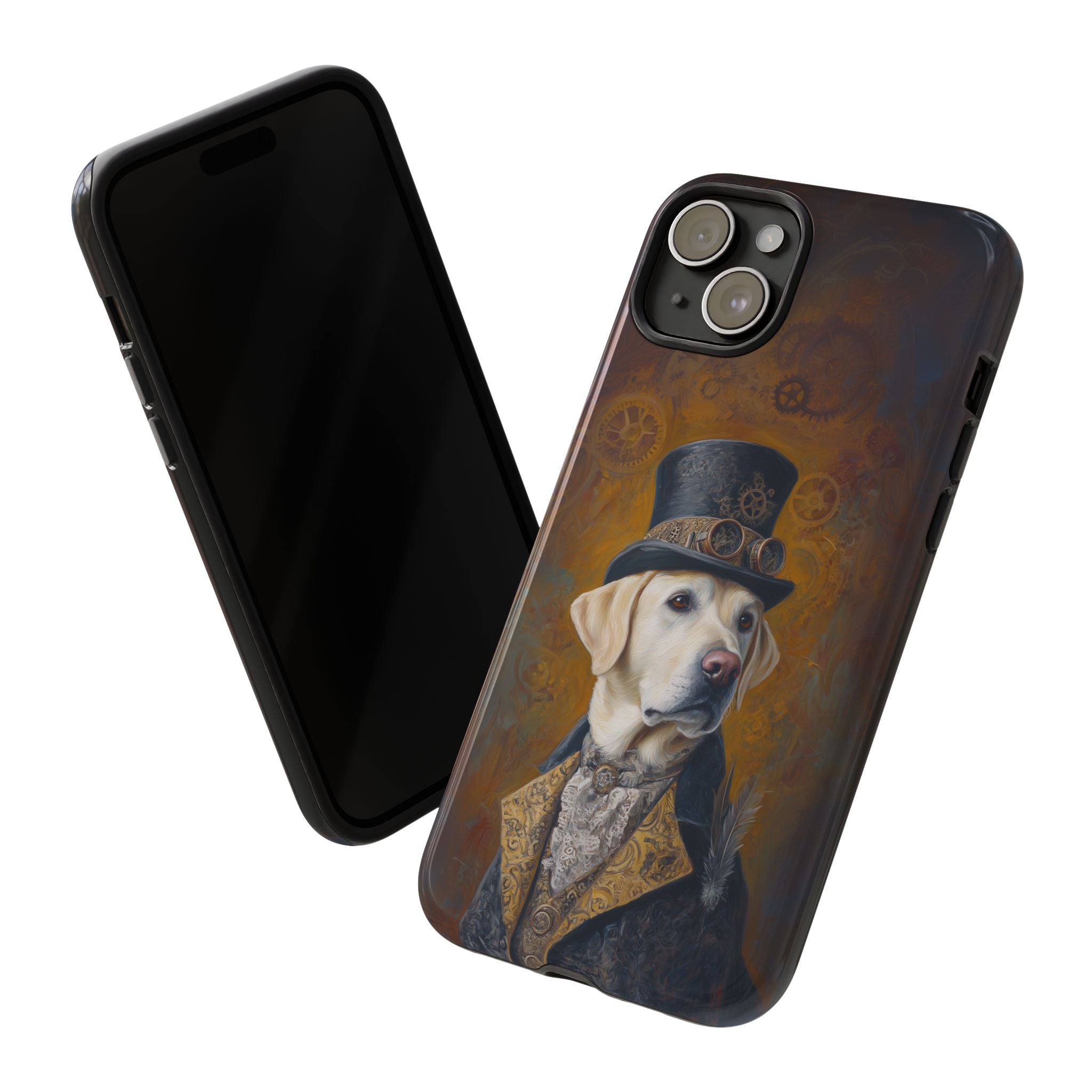 Steampunk Labrador Retriever (Yellow) Phone Case
