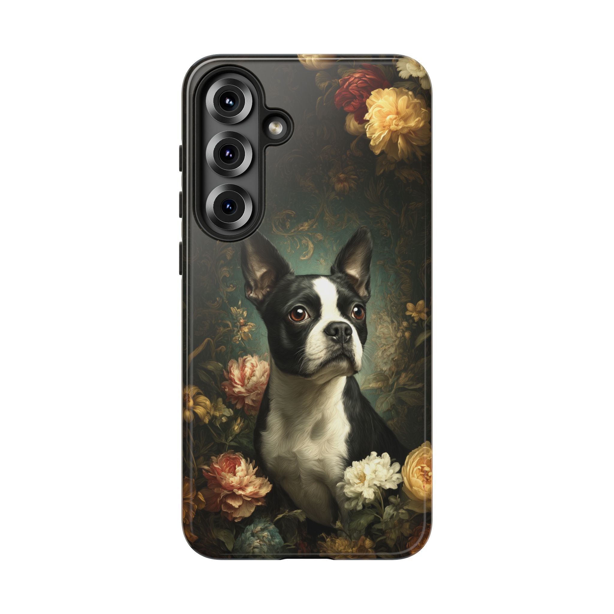 Botanical Boston Terrier Phone Case