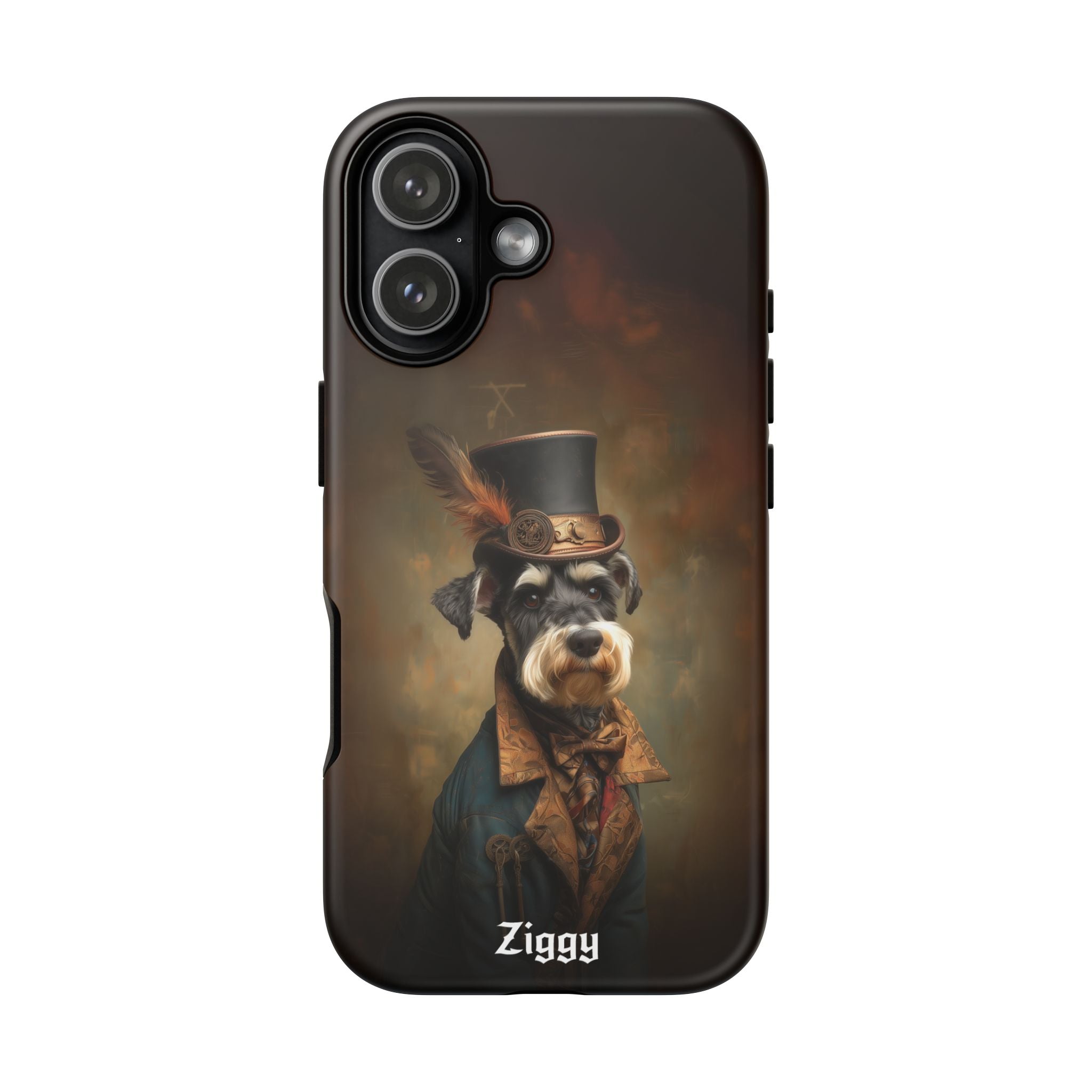 Steampunk Miniature Schnauzer Phone Case