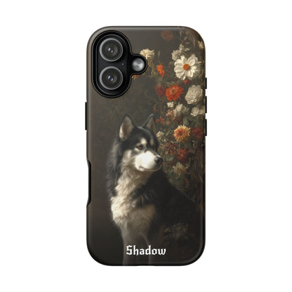 Botanical Alaskan Malamute Phone Case