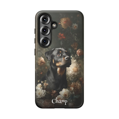 Botanical Rottweiler Phone Case