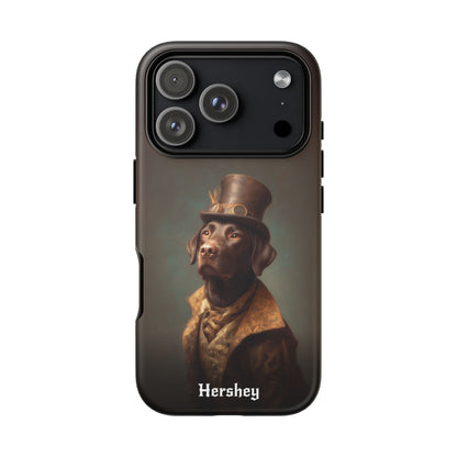 Steampunk Labrador Retriever (Brown) Phone Case