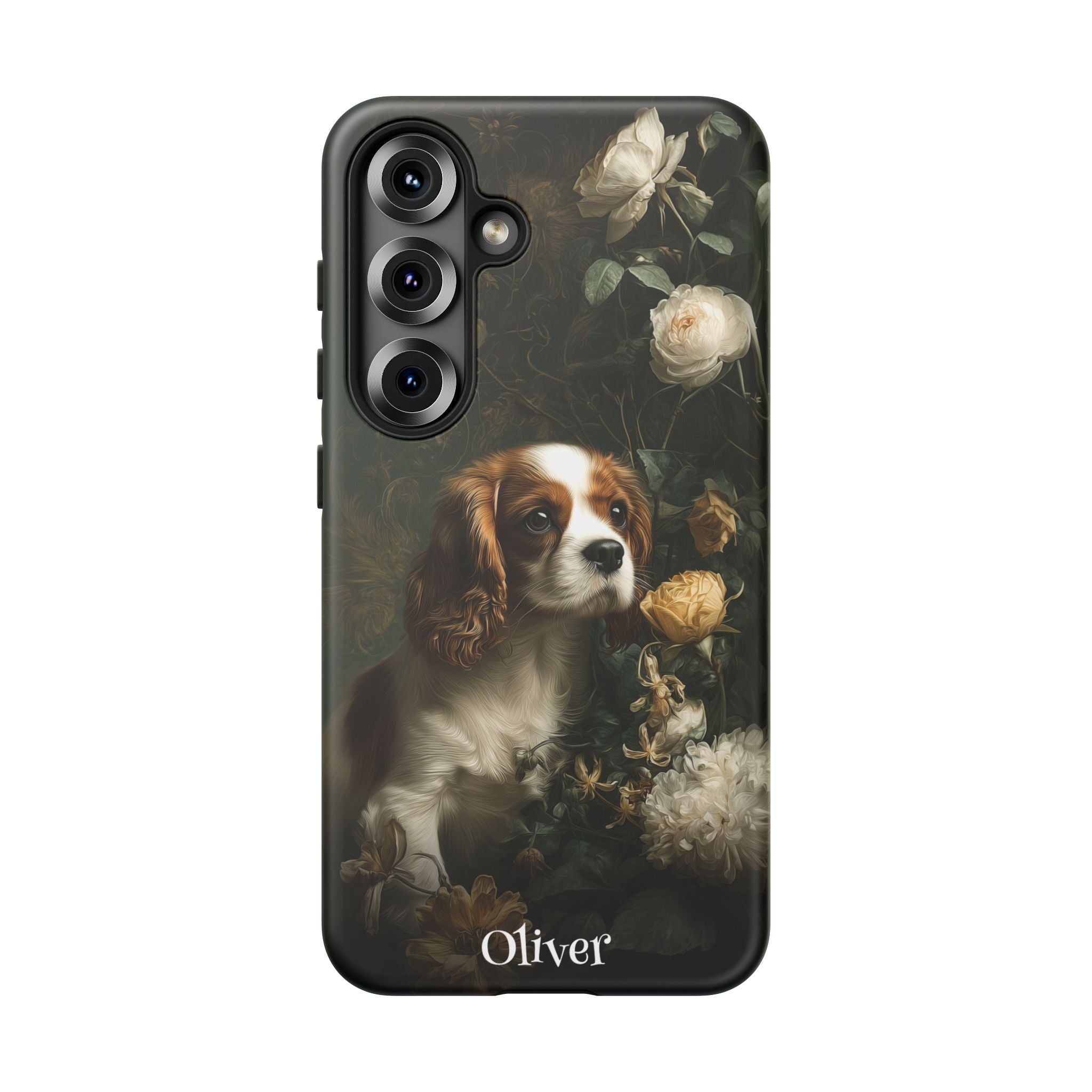Botanical Cavalier King Charles Spaniel Phone Case