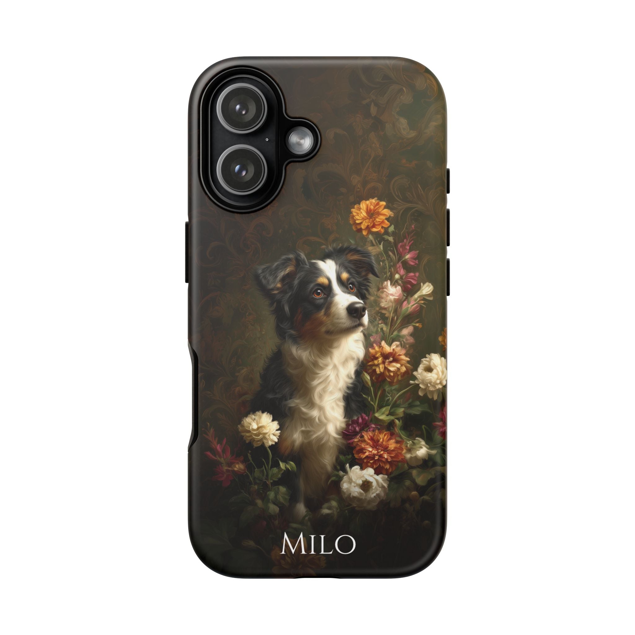 Botanical Australian Shepherd Phone Case