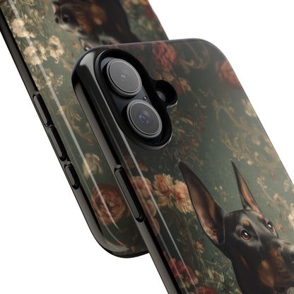 Botanical Doberman Pinscher Phone Case