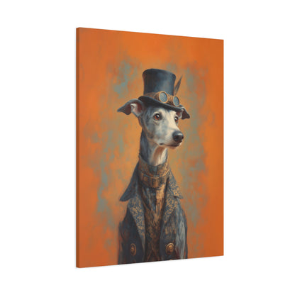 Steampunk Whippet Canvas Art