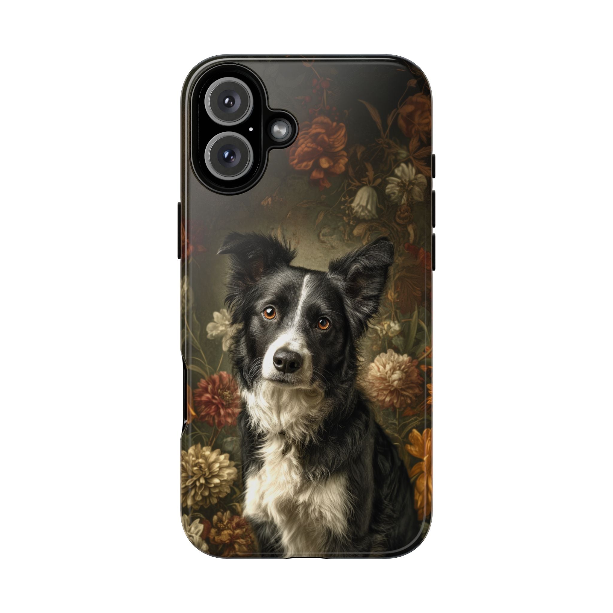 Botanical Border Collie Phone Case
