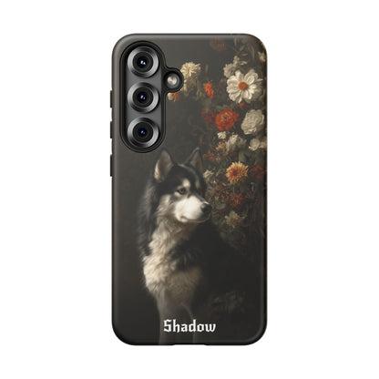 Botanical Alaskan Malamute Phone Case