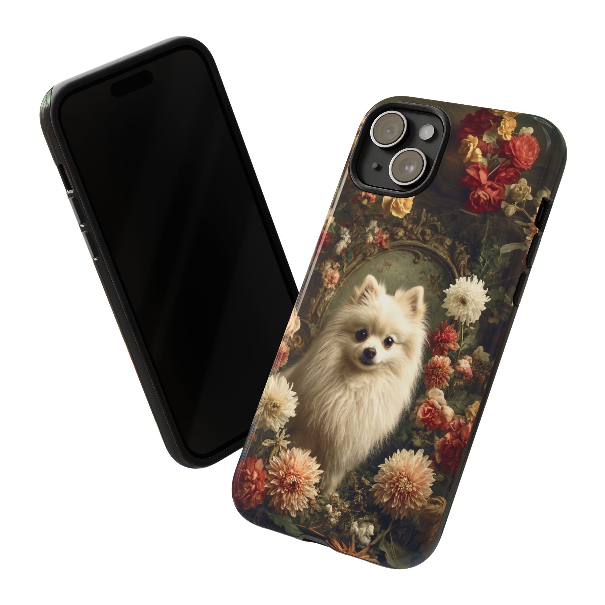 Botanical Pomeranian Phone Case