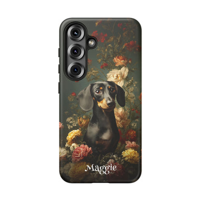 Botanical Dachshund Phone Case