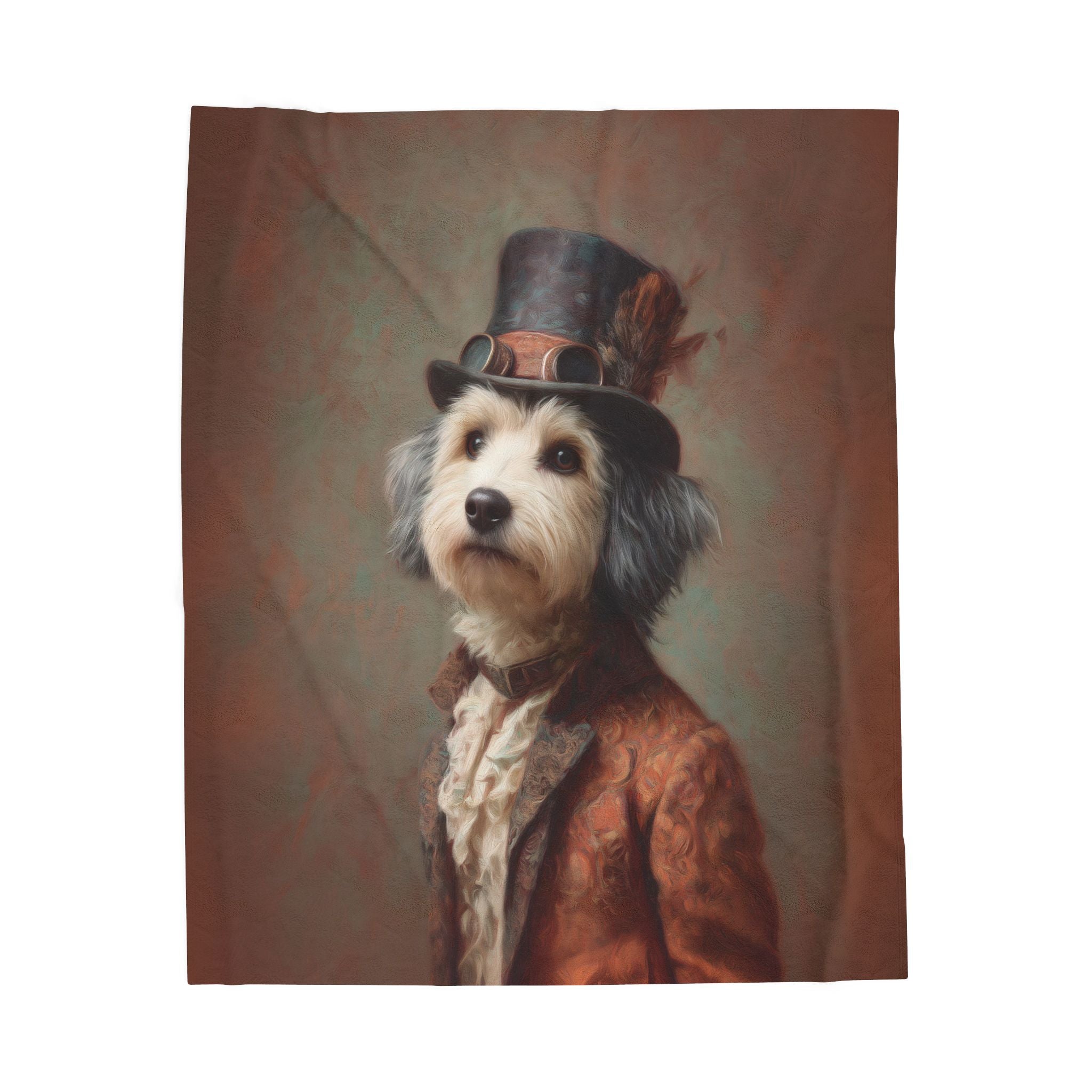 Steampunk Havanese Plush Blanket