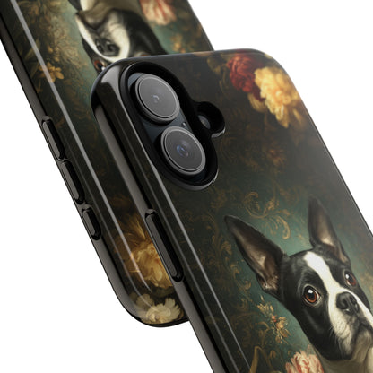 Botanical Boston Terrier Phone Case