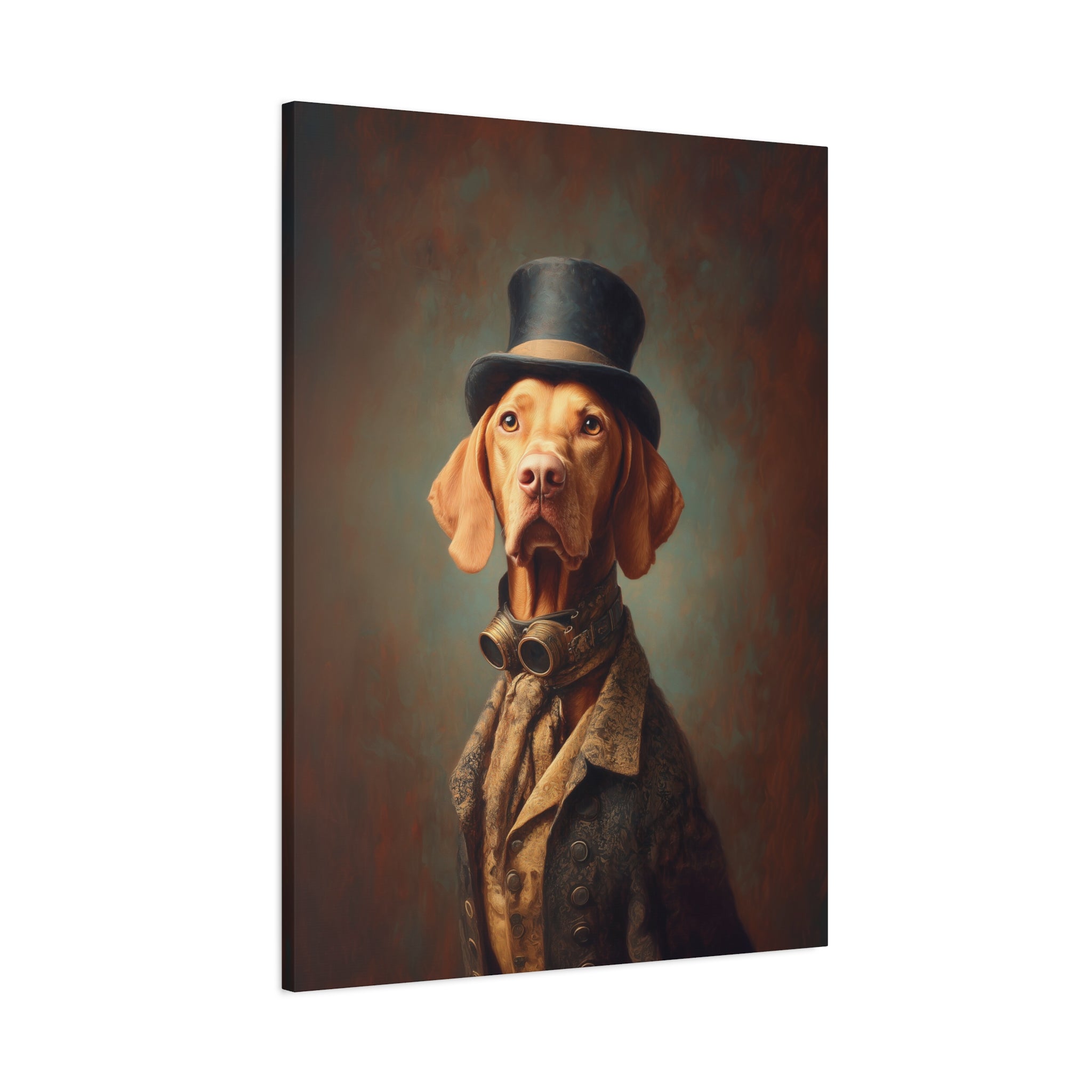 Steampunk Vizsla Canvas Art