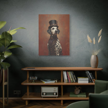 Steampunk Dalmatian Canvas Art