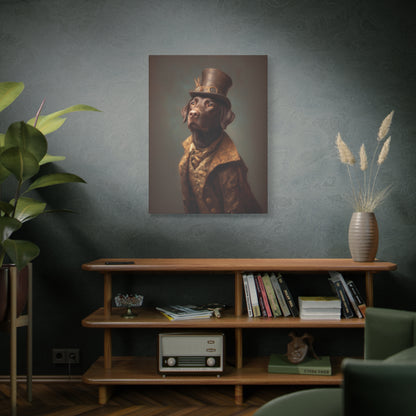 Steampunk Labrador Retriever (Chocolate) Canvas Art