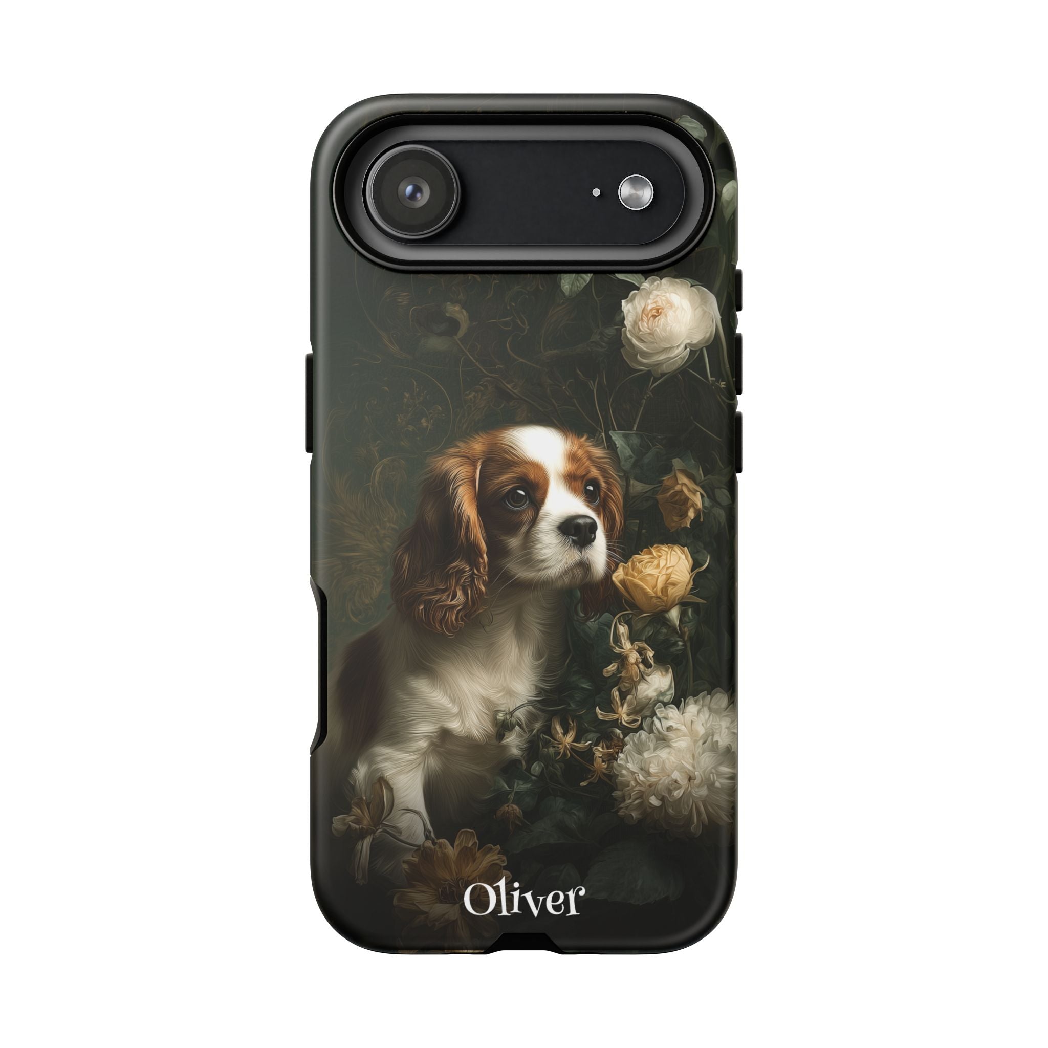 Botanical Cavalier King Charles Spaniel Phone Case