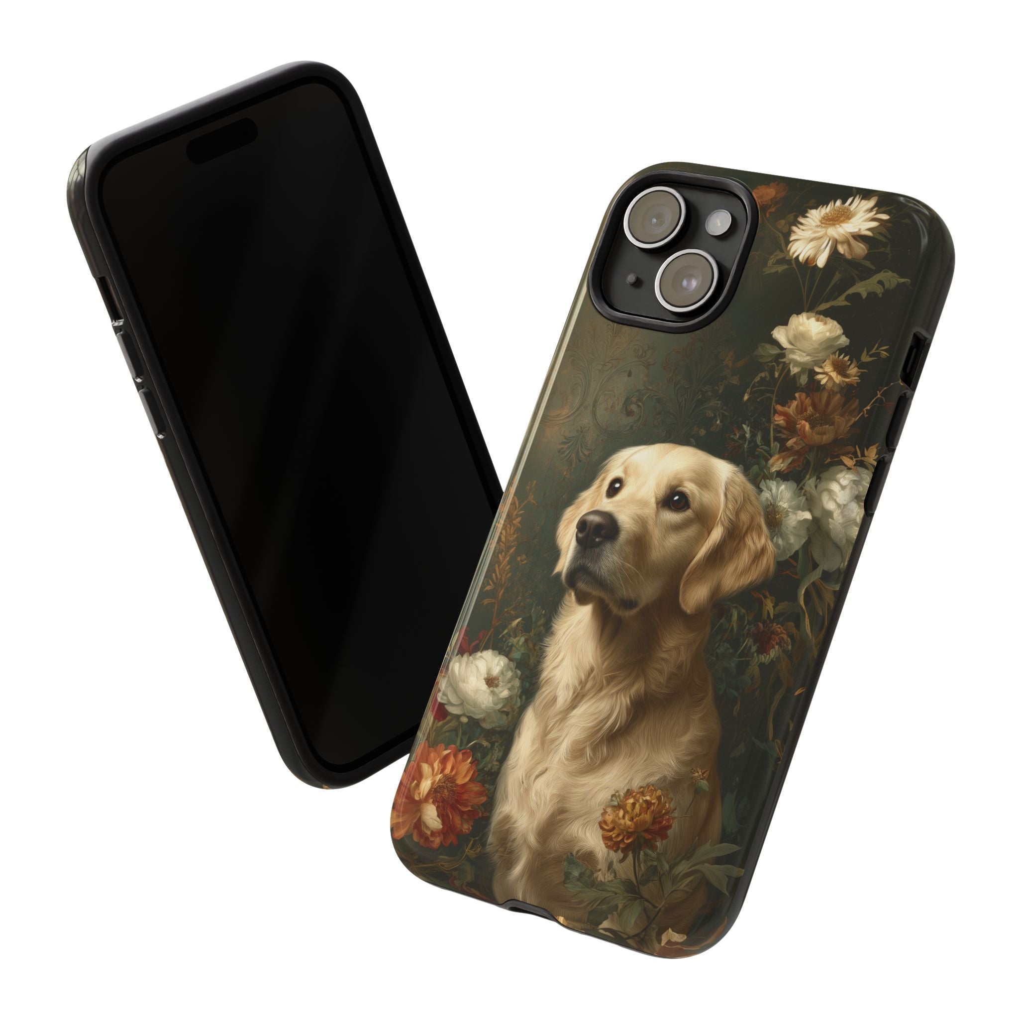 Botanical Golden Retriever Phone Case