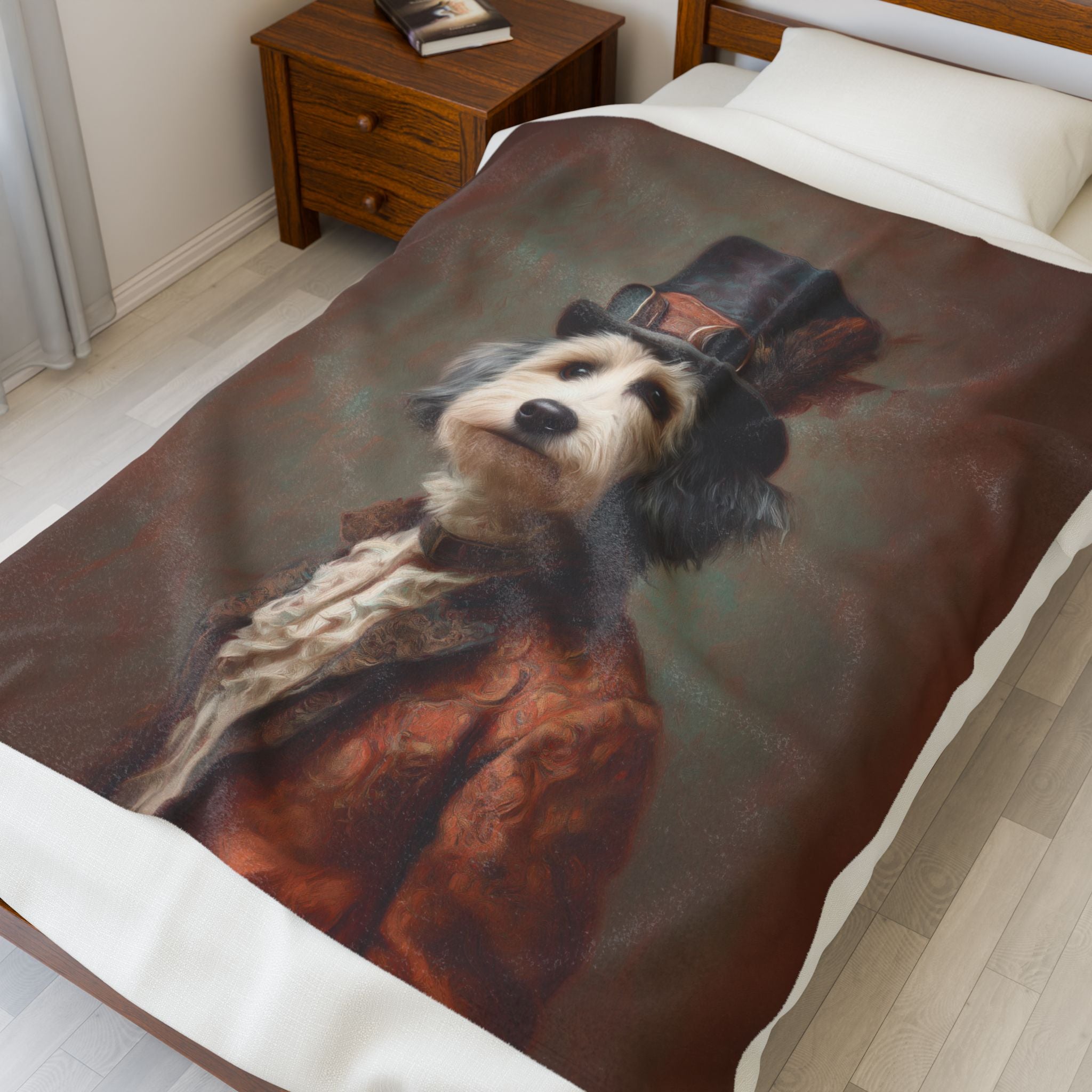 Steampunk Havanese Plush Blanket