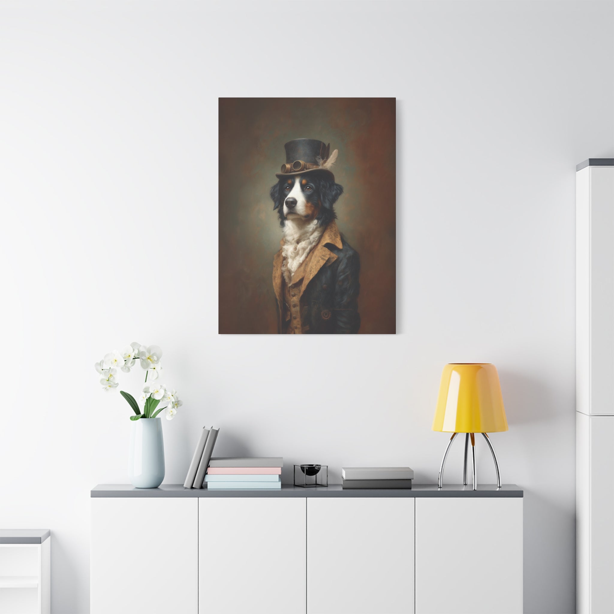 Steampunk Bernese Canvas Art