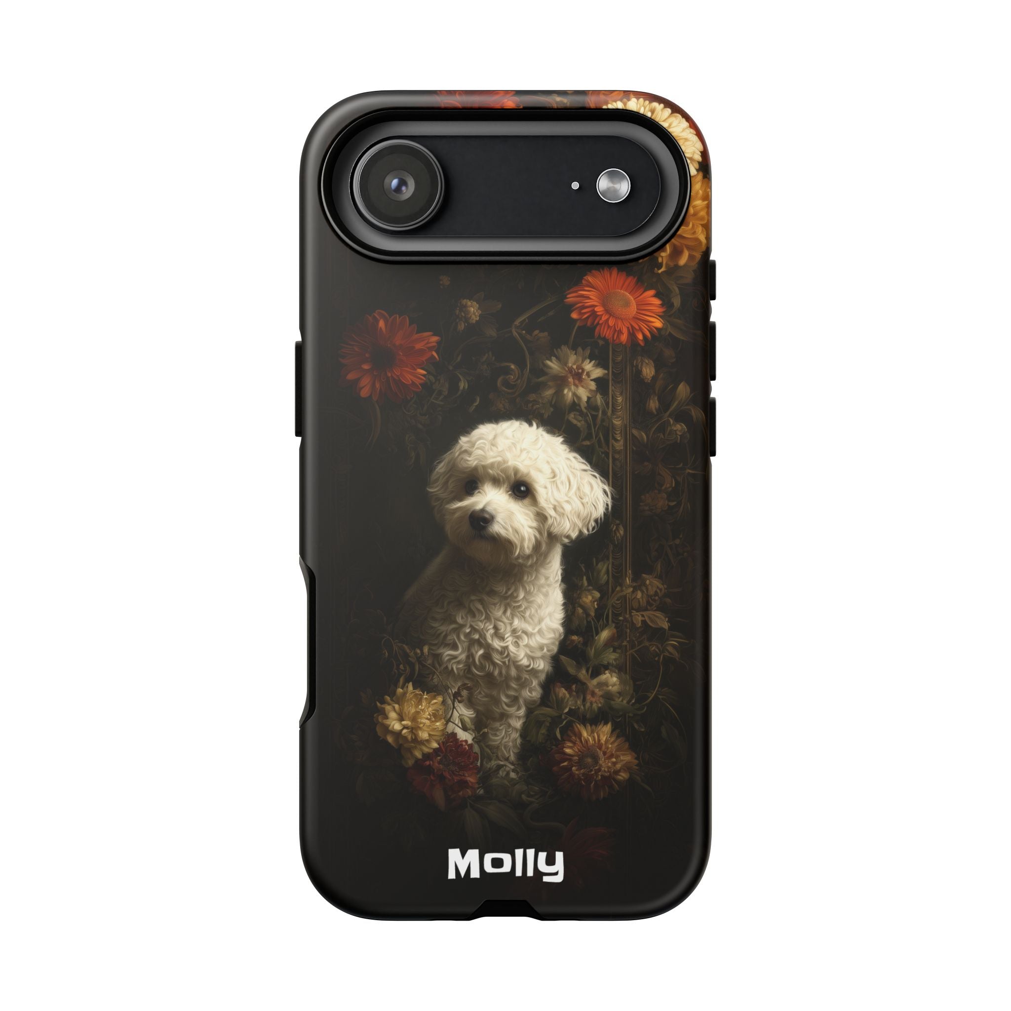 Botanical Bichon Frise Phone Case