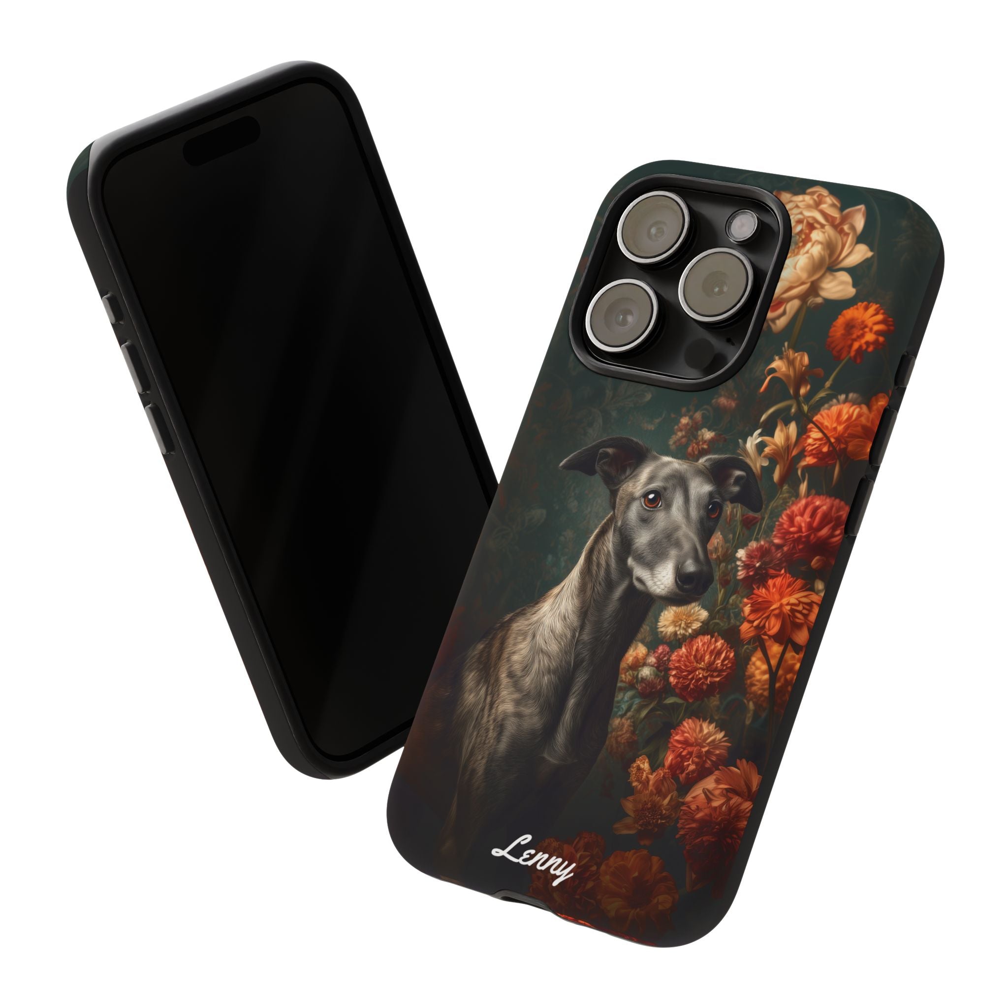 Botanical Greyhound Phone Case