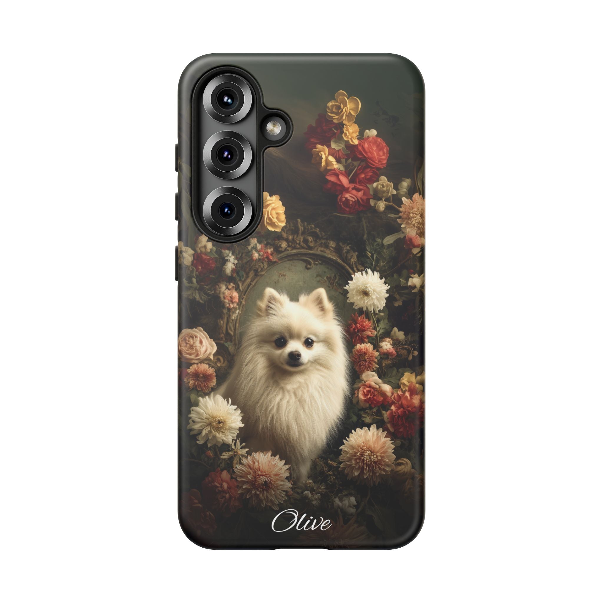Botanical Pomeranian Phone Case