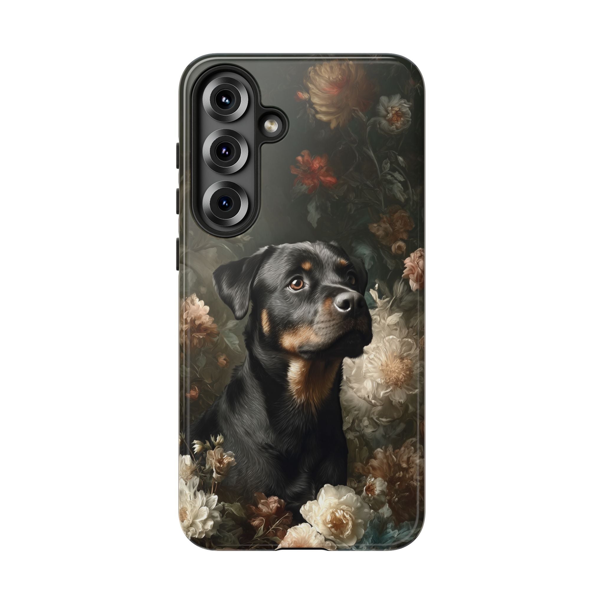 Botanical Rottweiler Phone Case