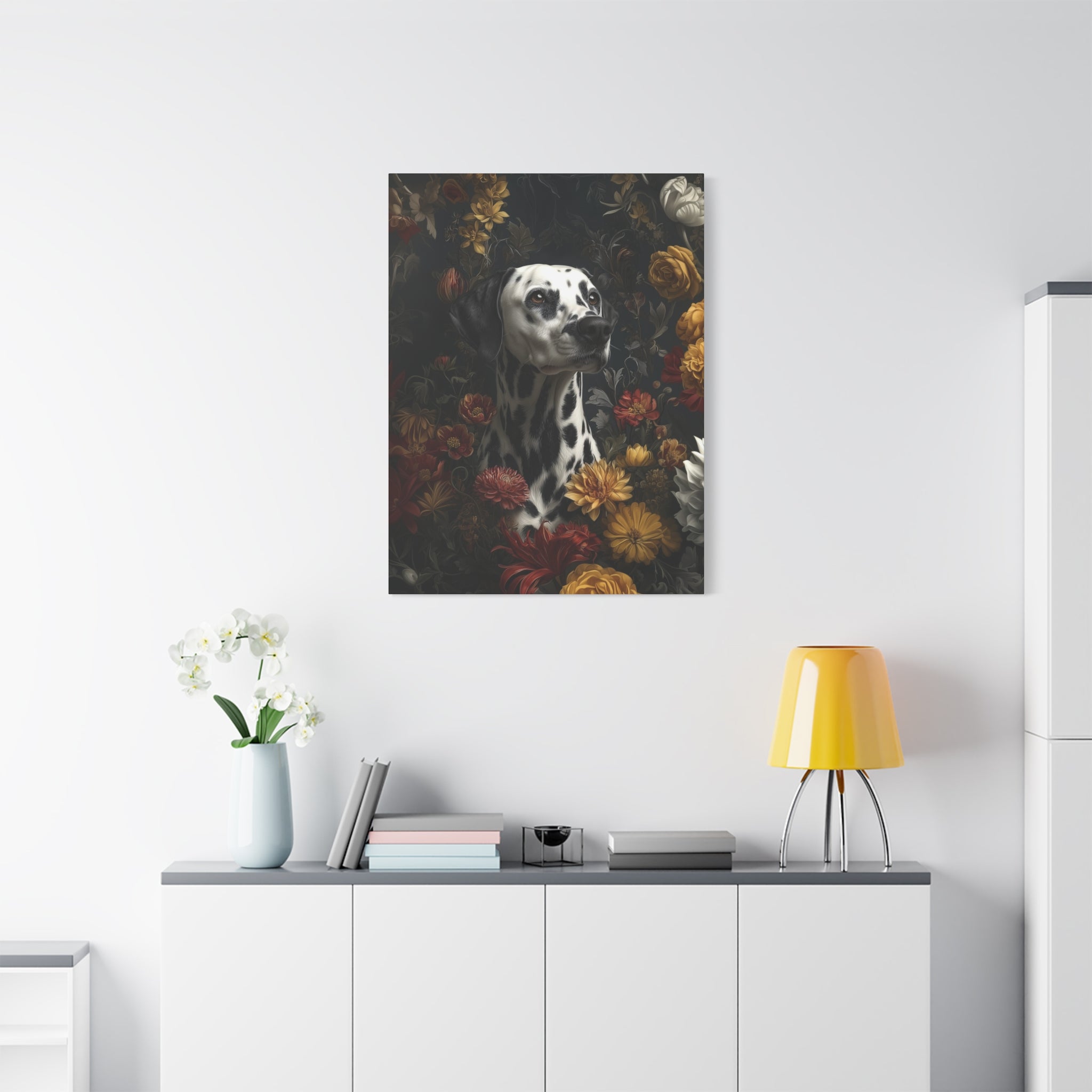 Botanical Dalmatian Canvas Art