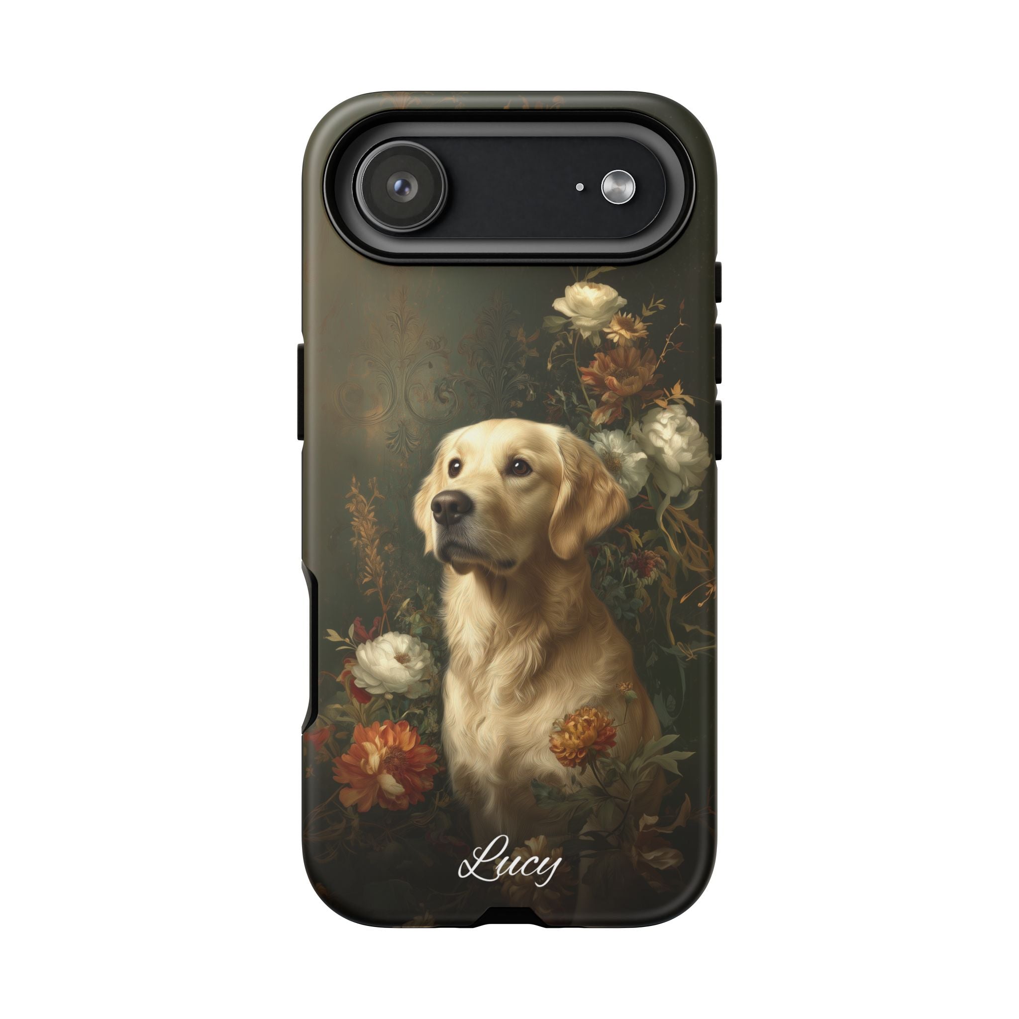 Botanical Golden Retriever Phone Case