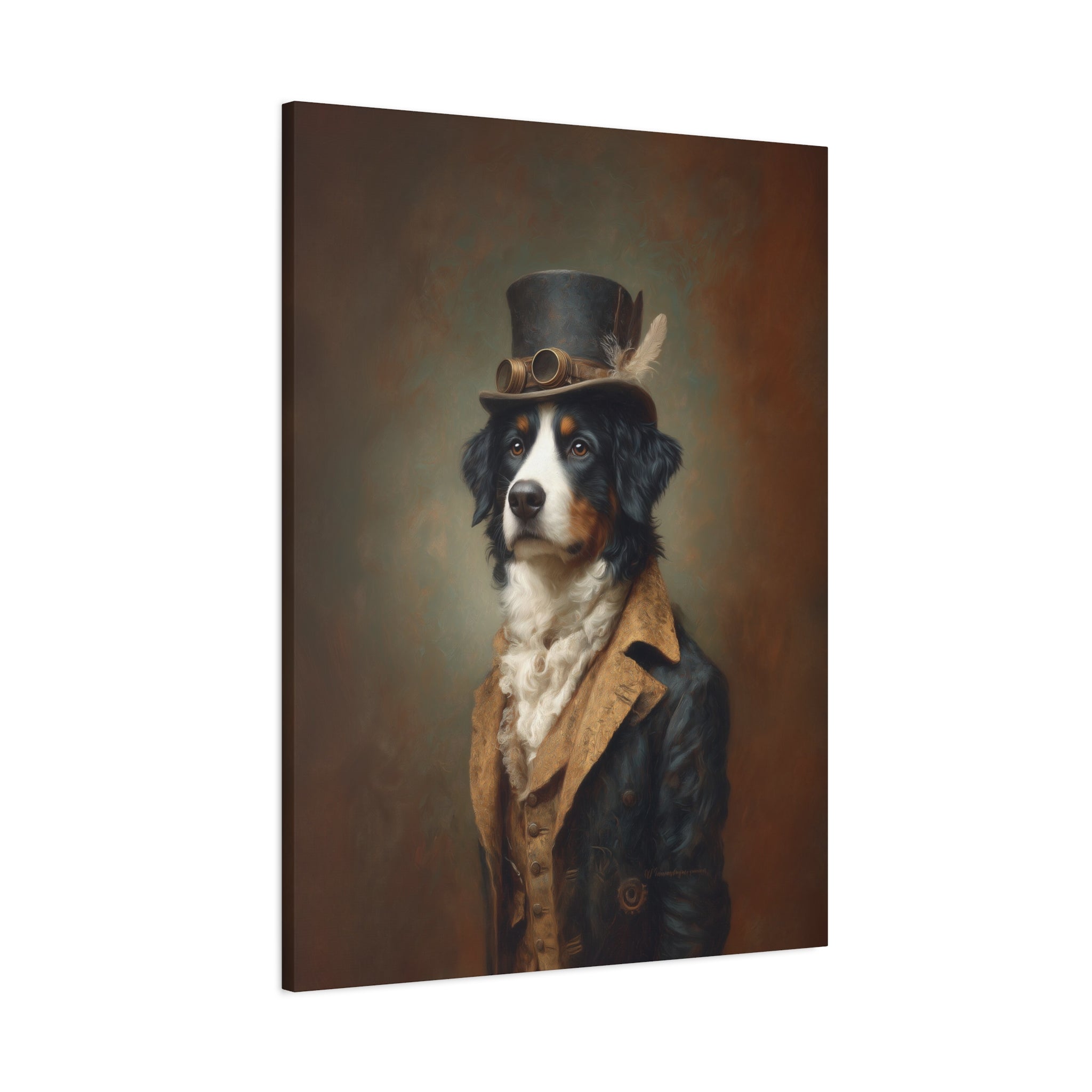 Steampunk Bernese Canvas Art