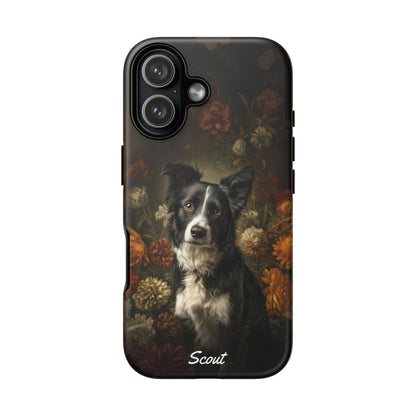 Botanical Border Collie Phone Case