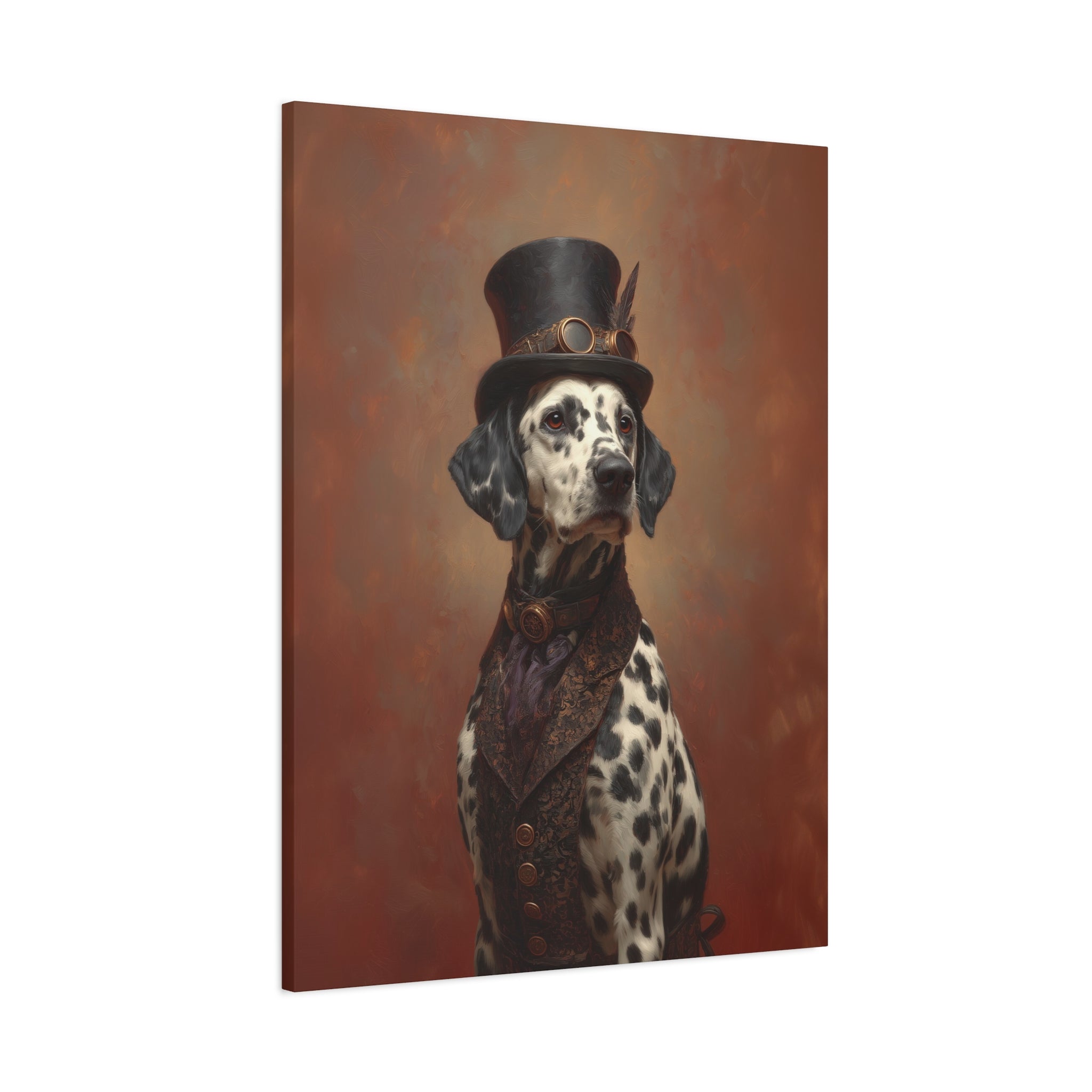 Steampunk Dalmatian Canvas Art