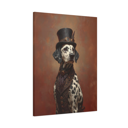 Steampunk Dalmatian Canvas Art