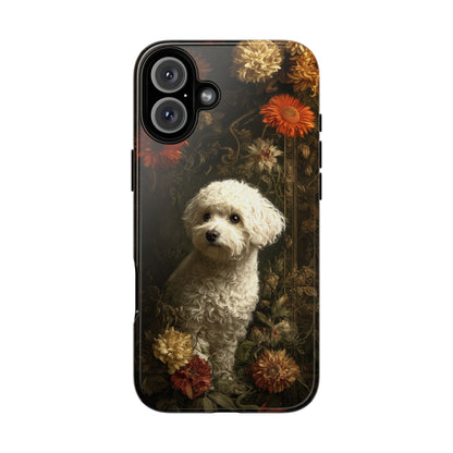 Botanical Bichon Frise Phone Case